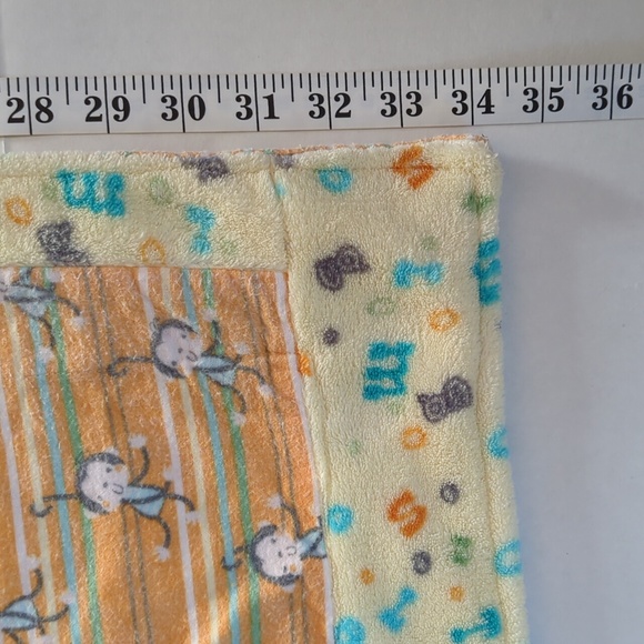 Handmade Patchwork Flannel Reversible Baby Blanket - Picture 12 of 16